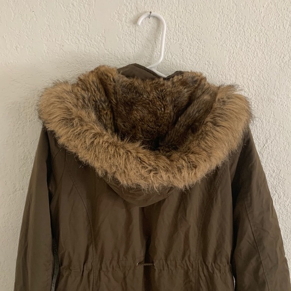 Barneys New York faux fur lined canvas parka - Picture 7 of 7